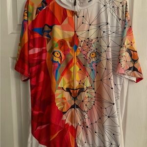 Multicolor Graphic Men's Cycling Jersey